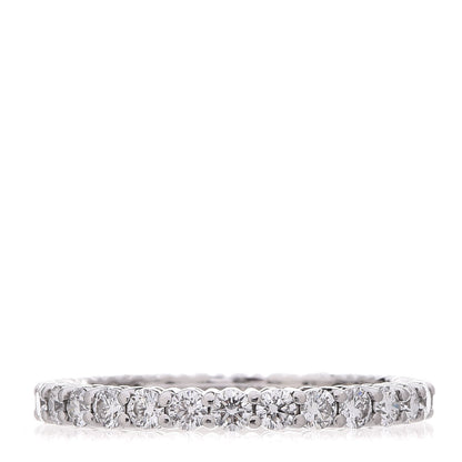 Tiffany Platinum Diamond 2.2mm Embrace Eternity Band Ring 51 5.75 1 of 4