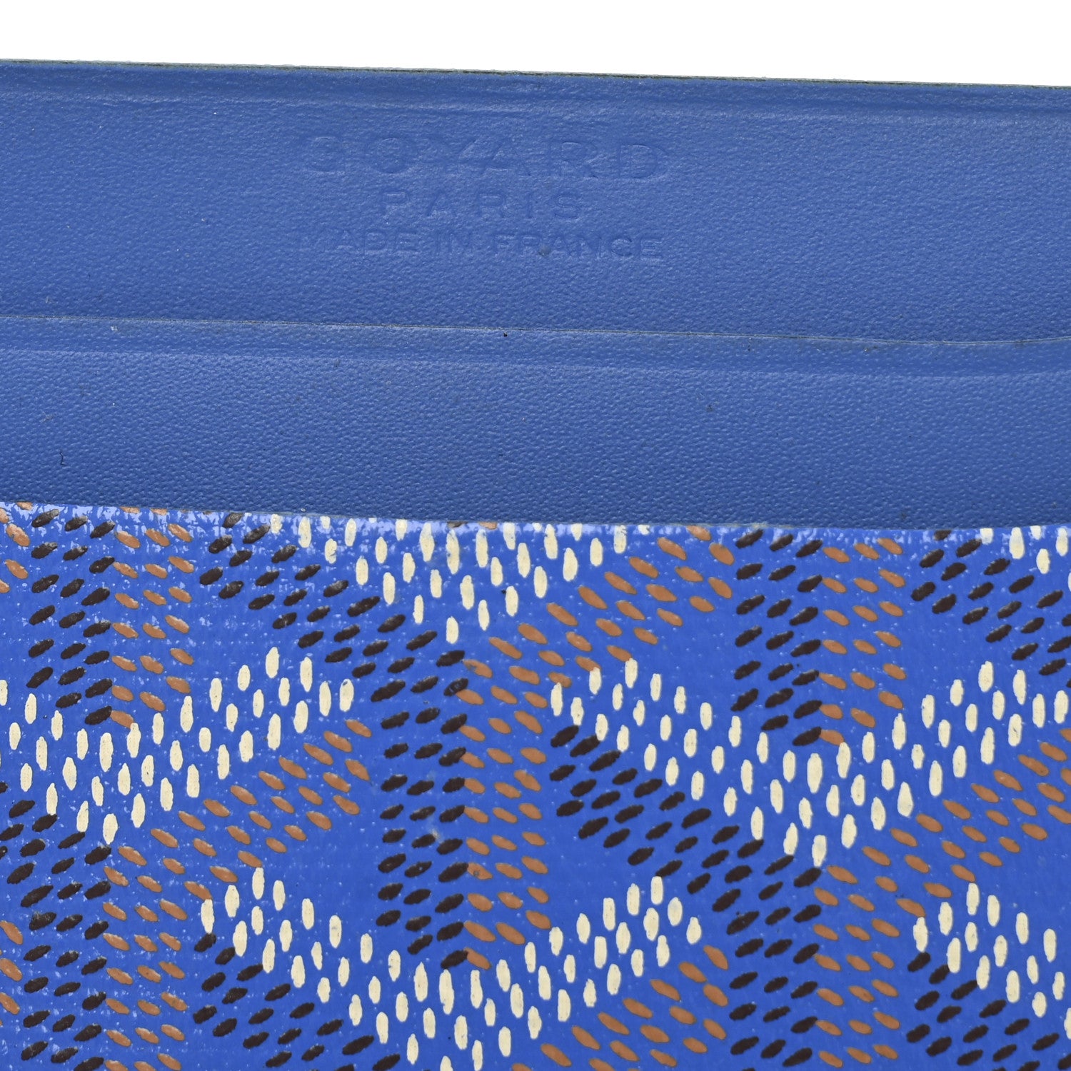 Goyard Goyardine Saint Sulpice Card Holder Sky Blue 6 of 9