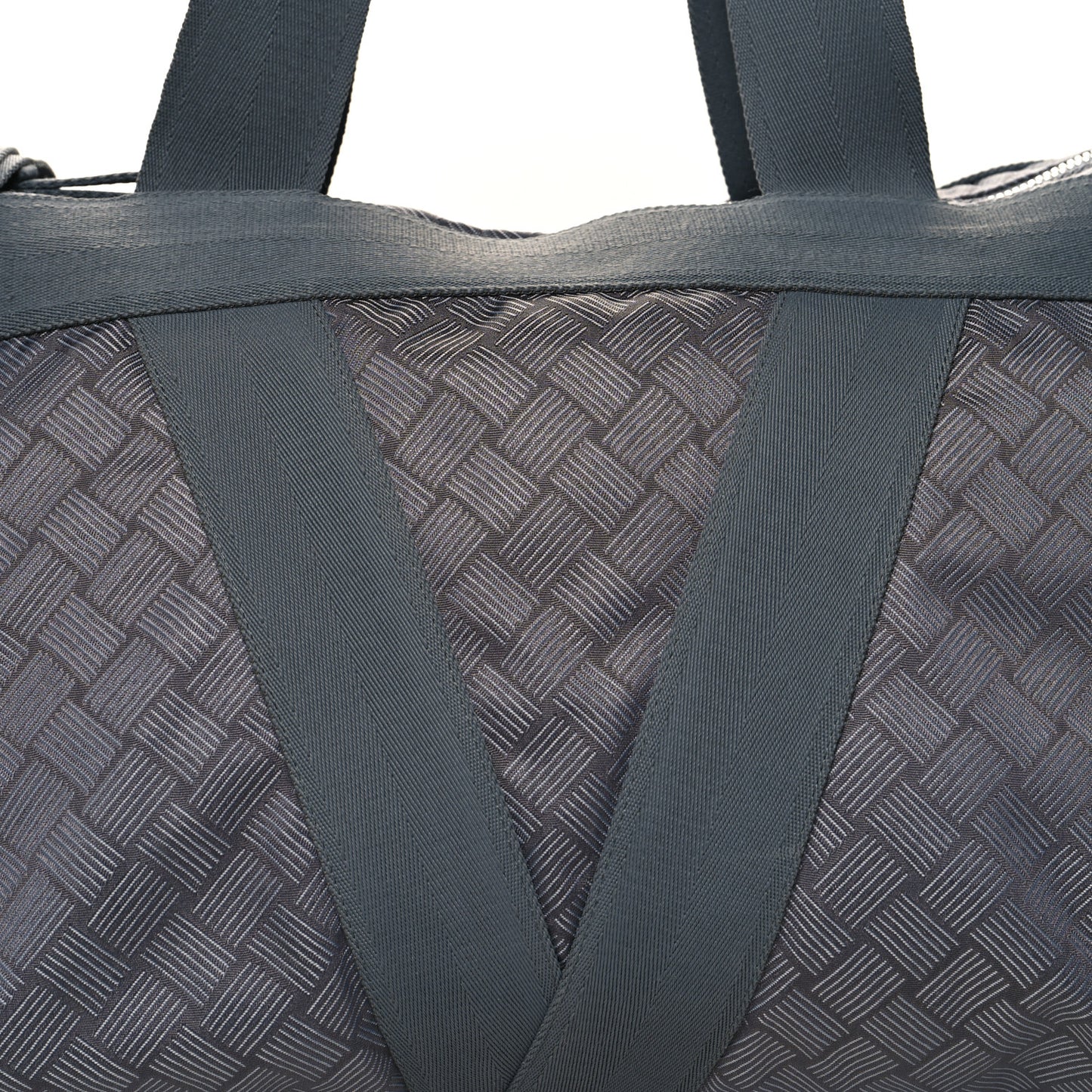 Nylon Triangle Gym Bag Grey
