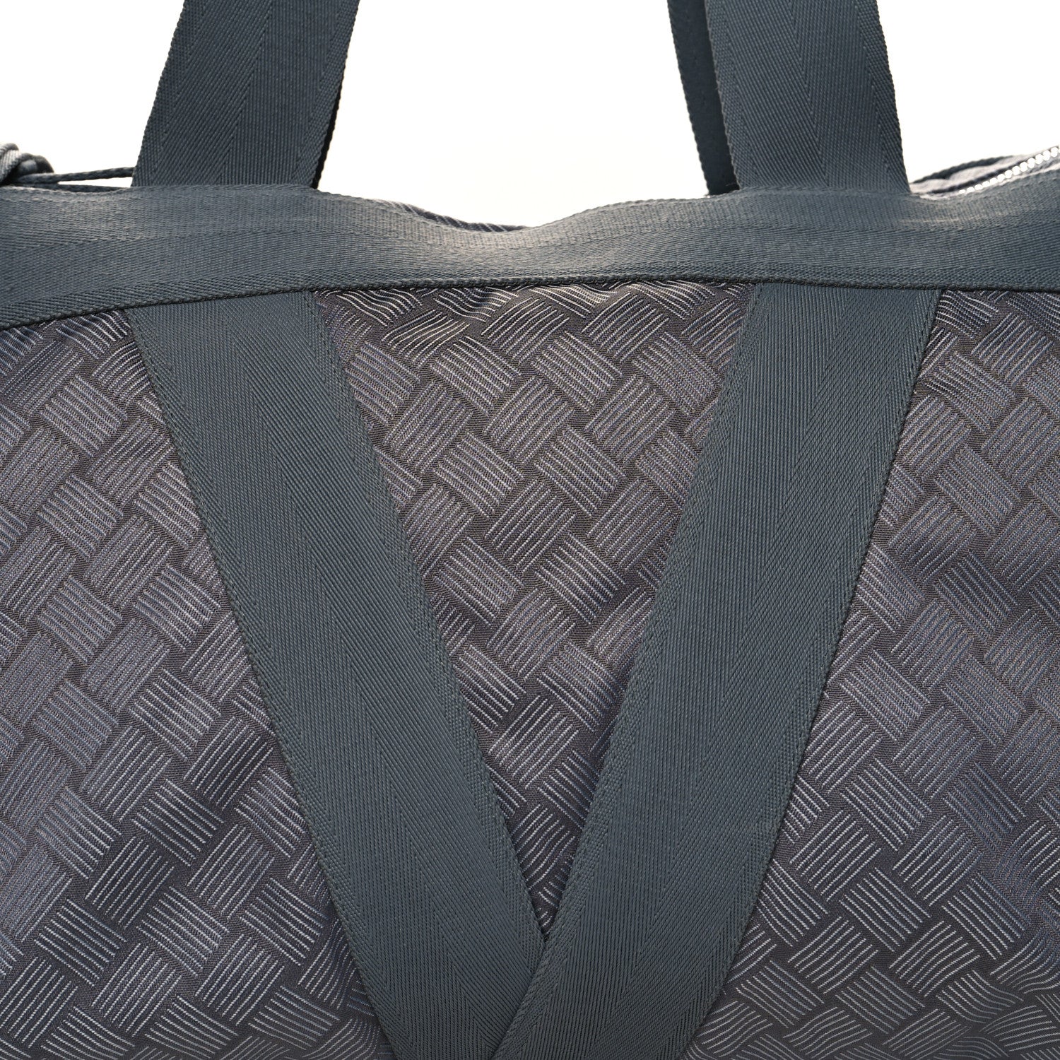 Bottega Veneta Nylon Triangle Gym Bag Grey 9 of 13