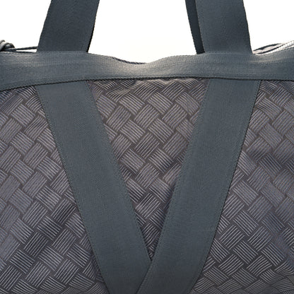 Bottega Veneta Nylon Triangle Gym Bag Grey 9 of 13