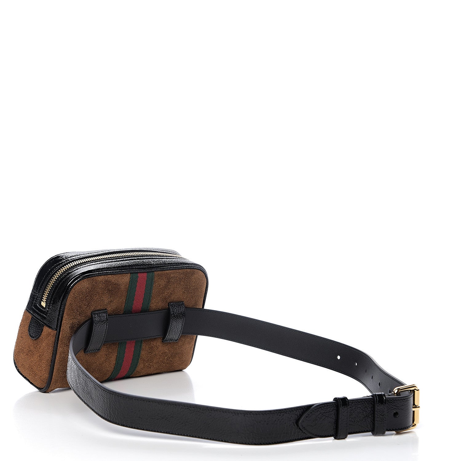 Gucci Suede Small Ophidia Belt Bag 85 34 Brown 2 of 9