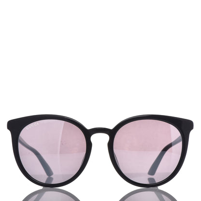 Gucci Acetate Round GG Sunglasses GG0064SK Black 2 of 7