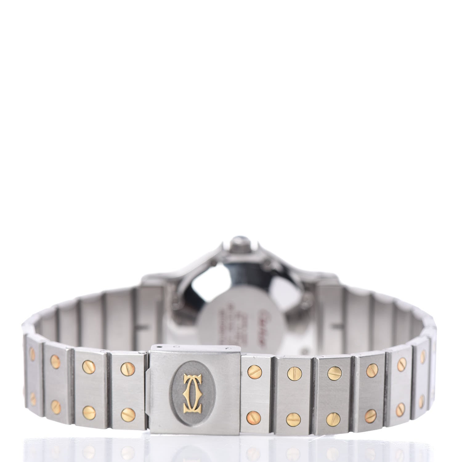 Cartier Stainless Steel 18K Yellow Gold 29mm Santos Octagon Automatic Watch 4 of 6