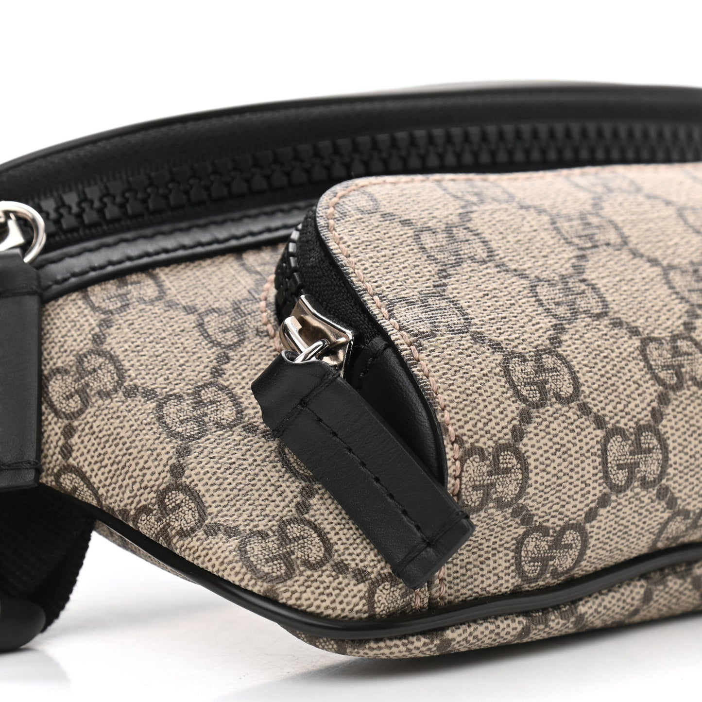 GG Supreme Monogram Belt Bag Black