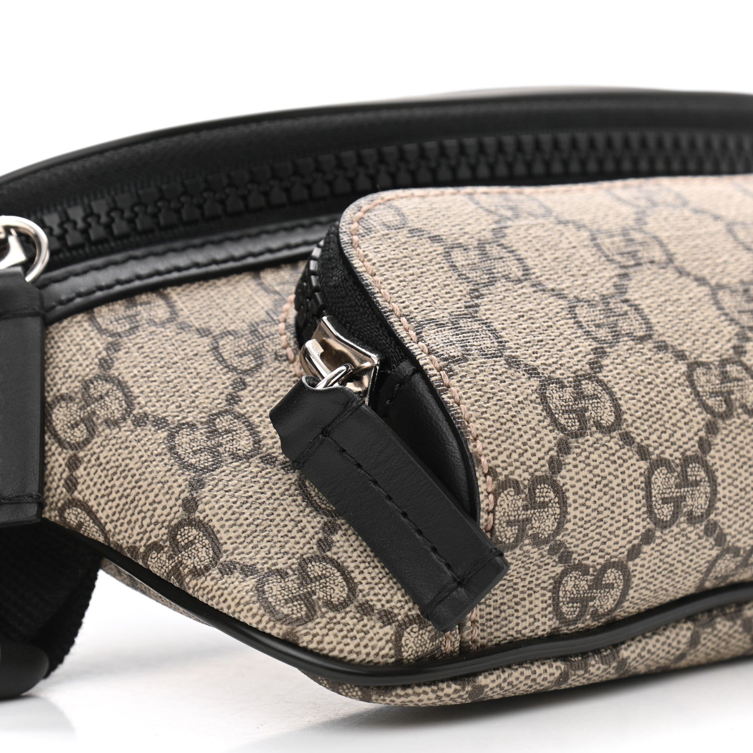 Gucci GG Supreme Monogram Belt Bag Black 9 of 10