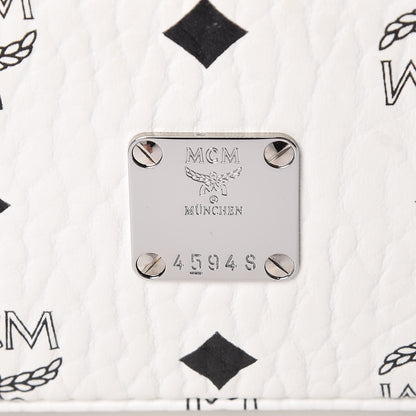 MCM Visetos Vanity Case White 8 of 10