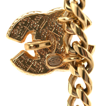 Chanel Metal Resin Chain CC Bolo Necklace Gold 5 of 6