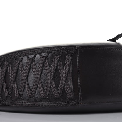 Christian Dior Calfskin Admit It Lace Up Hobo Black 7 of 8