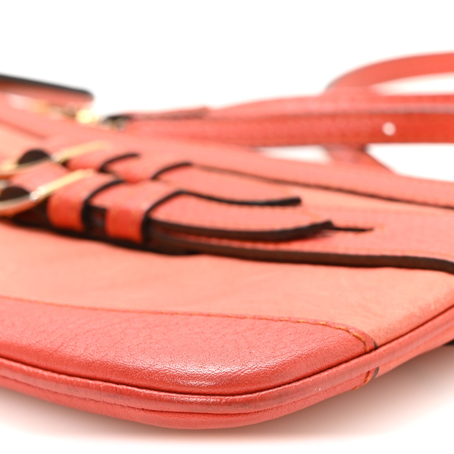 Burberry Bridle Calfskin Peyton Crossbody Orange 9 of 9