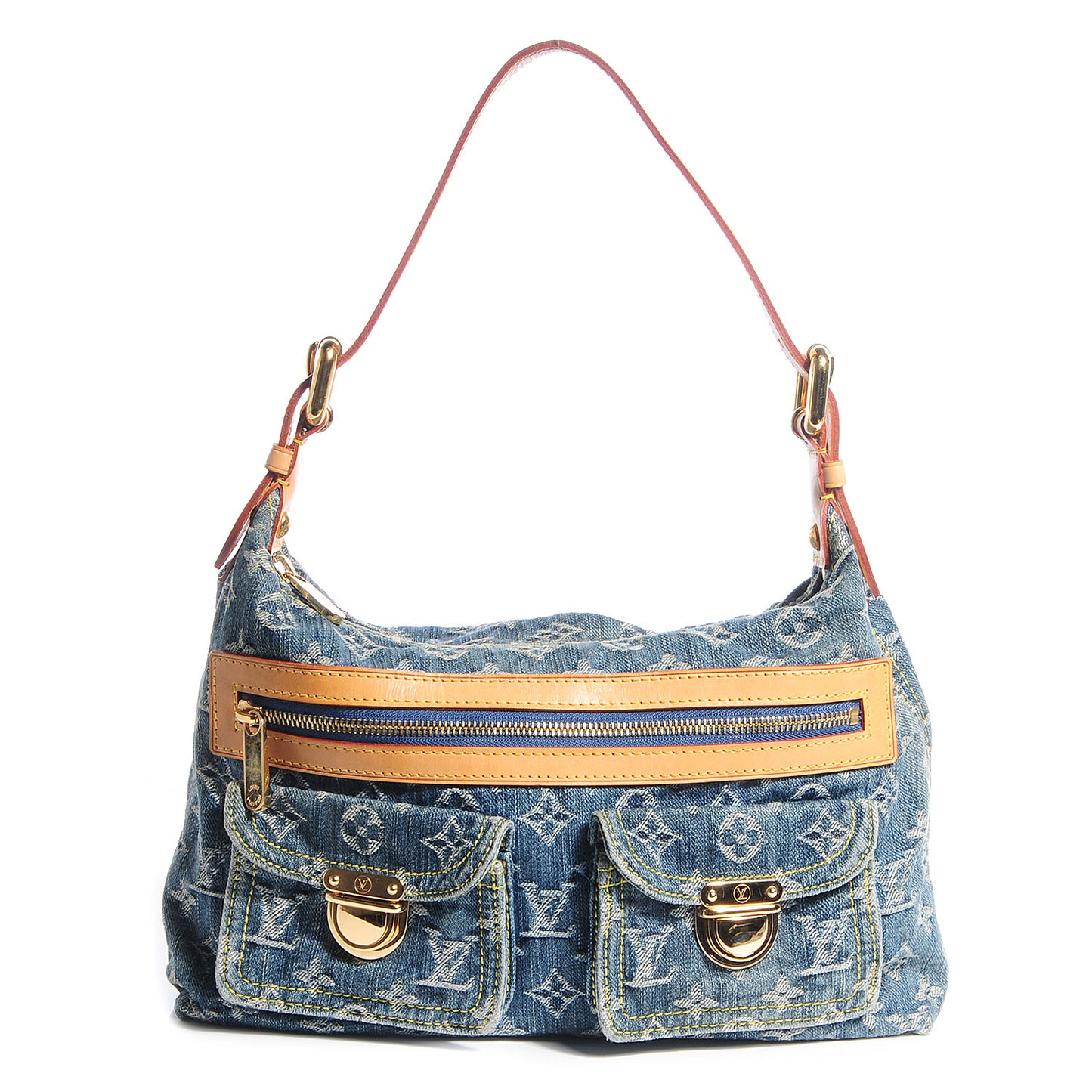 Monogram Denim Baggy PM Blue