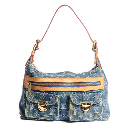 Louis Vuitton Monogram Denim Baggy PM Blue 1 of 7
