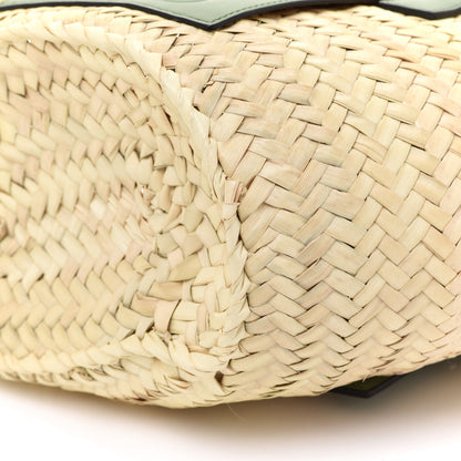 Loewe Raffia Small Basket Tote Bag Natural Green 8 of 8