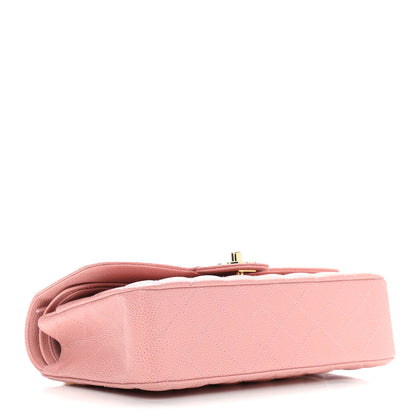 Chanel Caviar Quilted Medium Double Flap Pink 4 of 11
