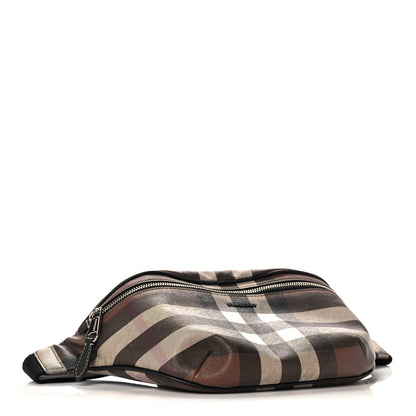 Burberry E-canvas Check Bum Bag Dark Birch Brown 4 of 11