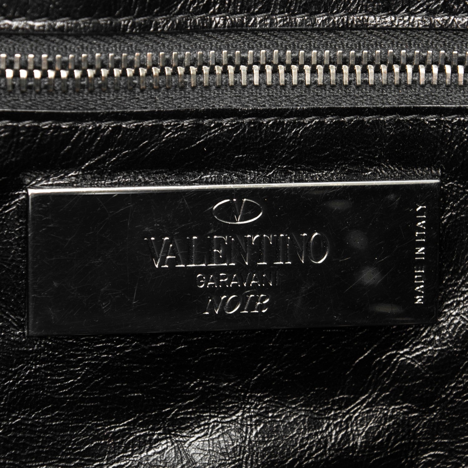 Valentino Garavani Vitello Medium Rockstud Tote Black 6 of 6