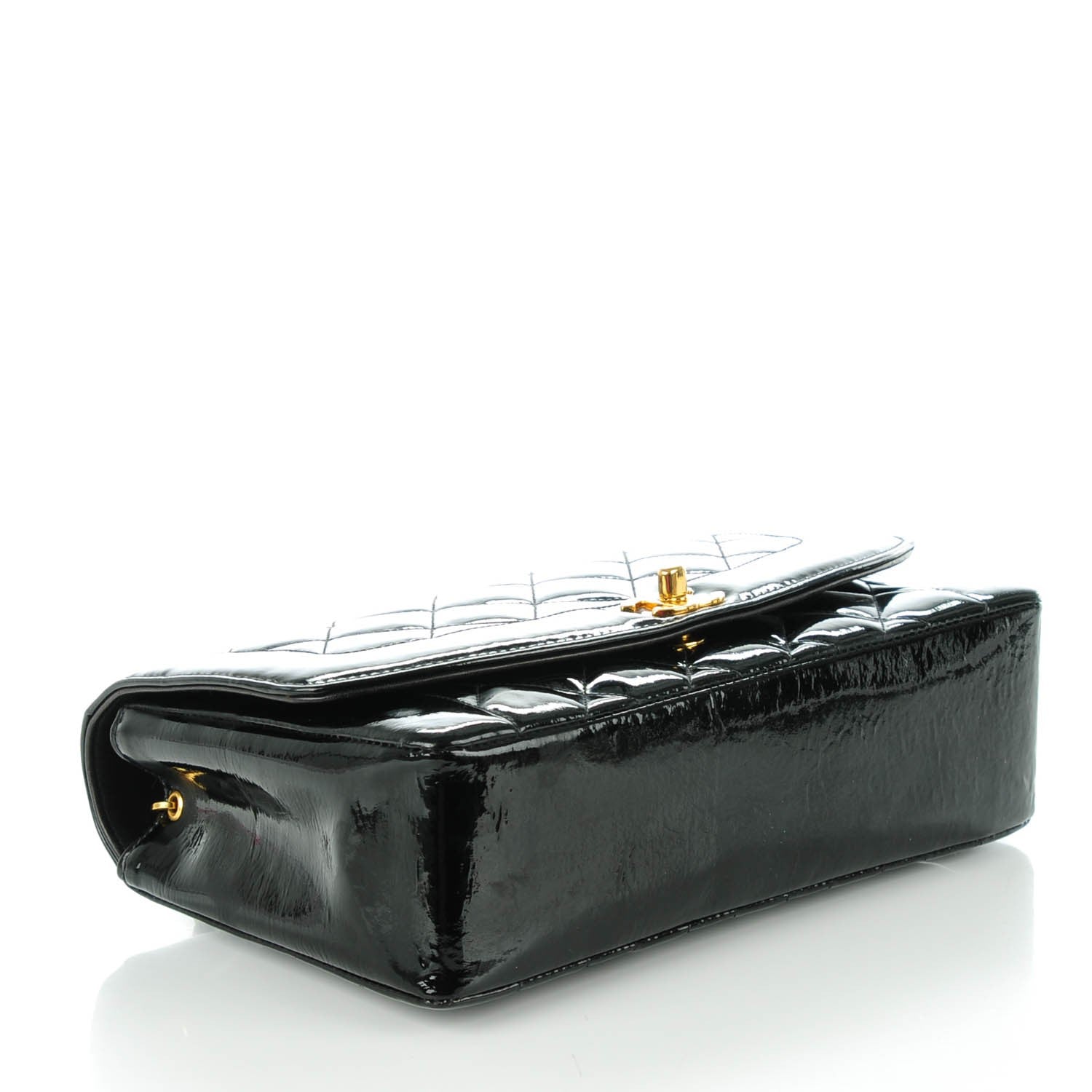 Chanel Patent Medium Single Flap Black 4 of 7