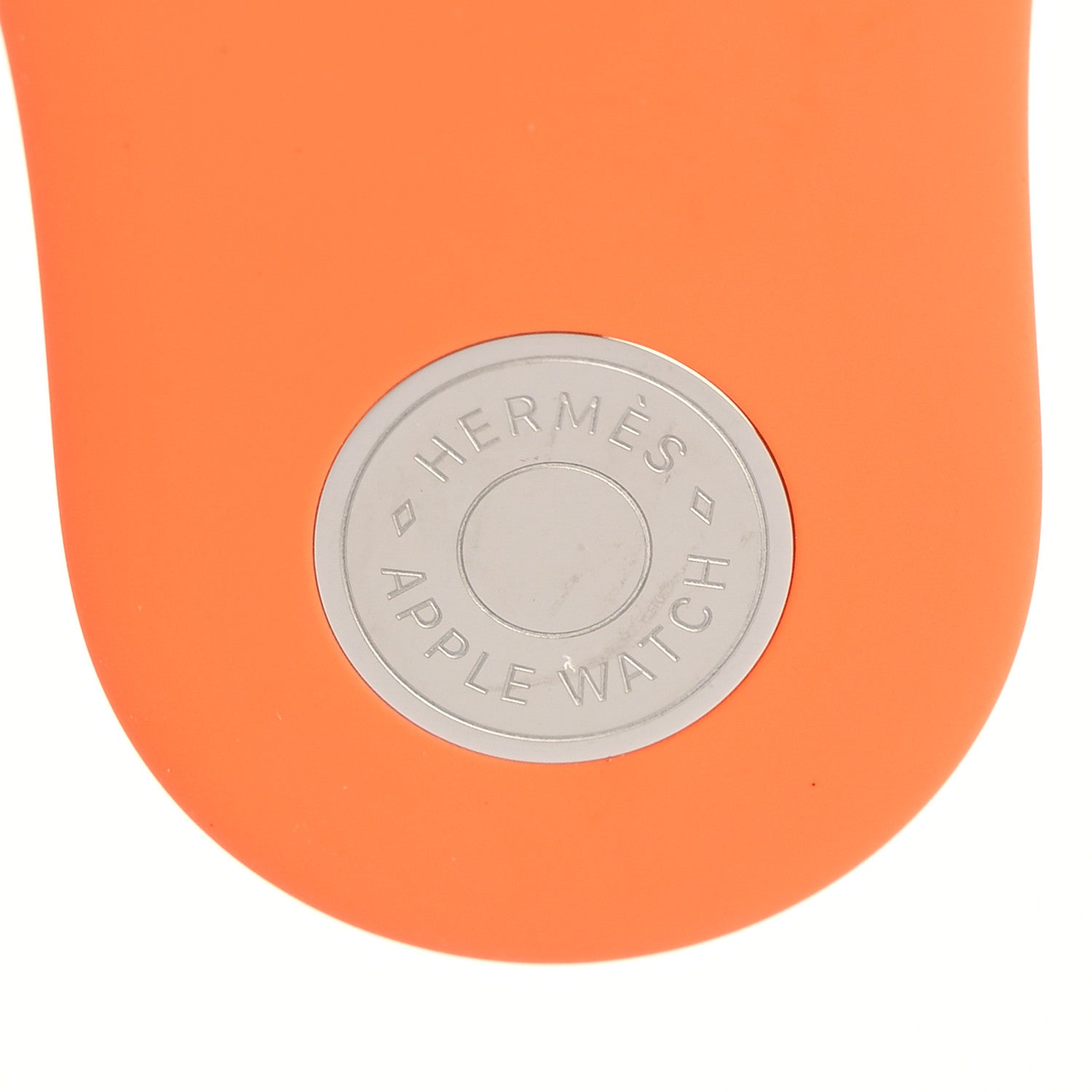 Hermes Silicone 40mm Apple Sports Watch Single Tour Band Orange 3 of 5