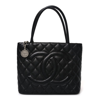 Chanel Caviar Quilted Medallion Tote Black 1 of 10