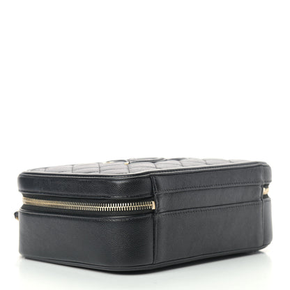 Chanel Caviar Quilted Medium CC Filigree Vanity Case Black 4 of 13