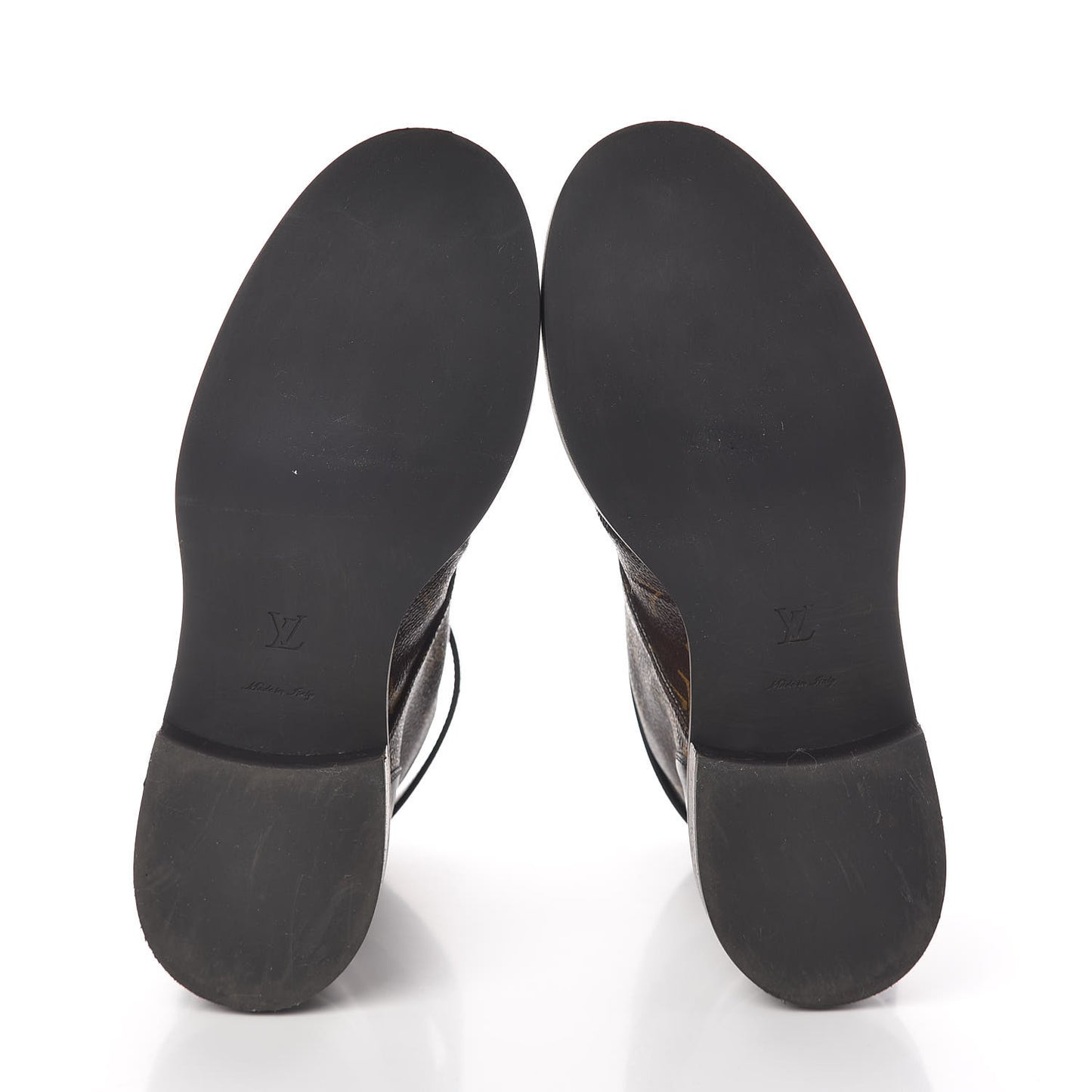 Calfskin Monogram Wonderland Flat Ranger Boots 39 Black
