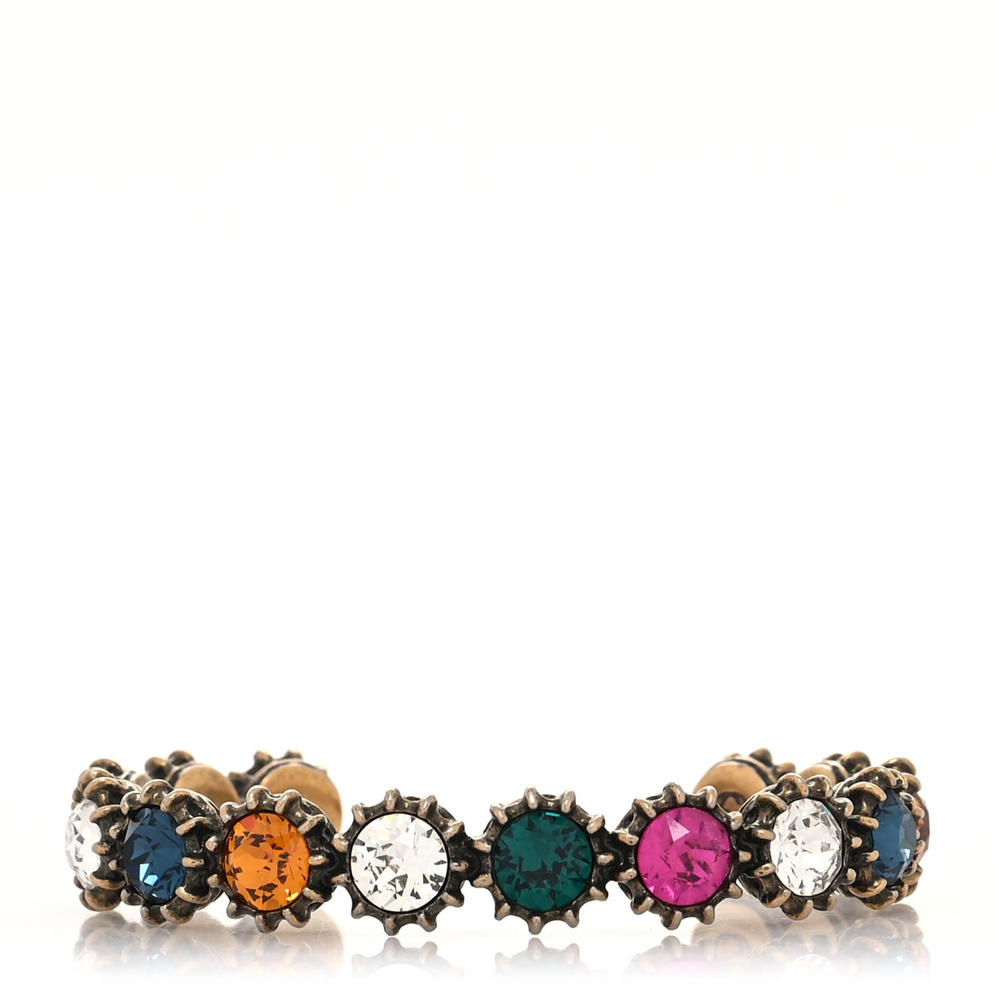 Crystal Bracelet Aged Gold Multicolor