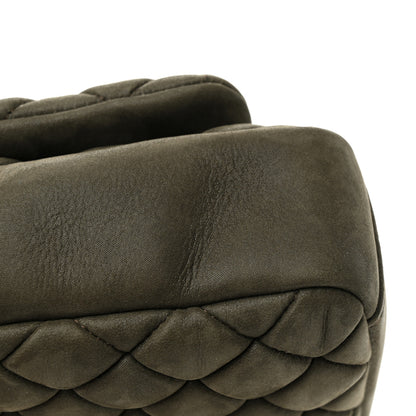 Chanel Iridescent Calfskin Quilted Small New Bubble Flap Brown 11 of 11