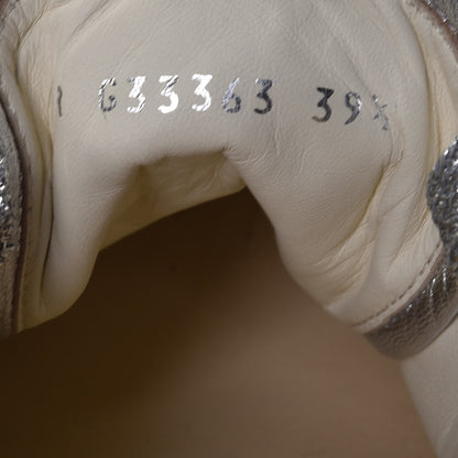 Chanel Laminated Lambskin Sneakers 39.5 Silver 8 of 10