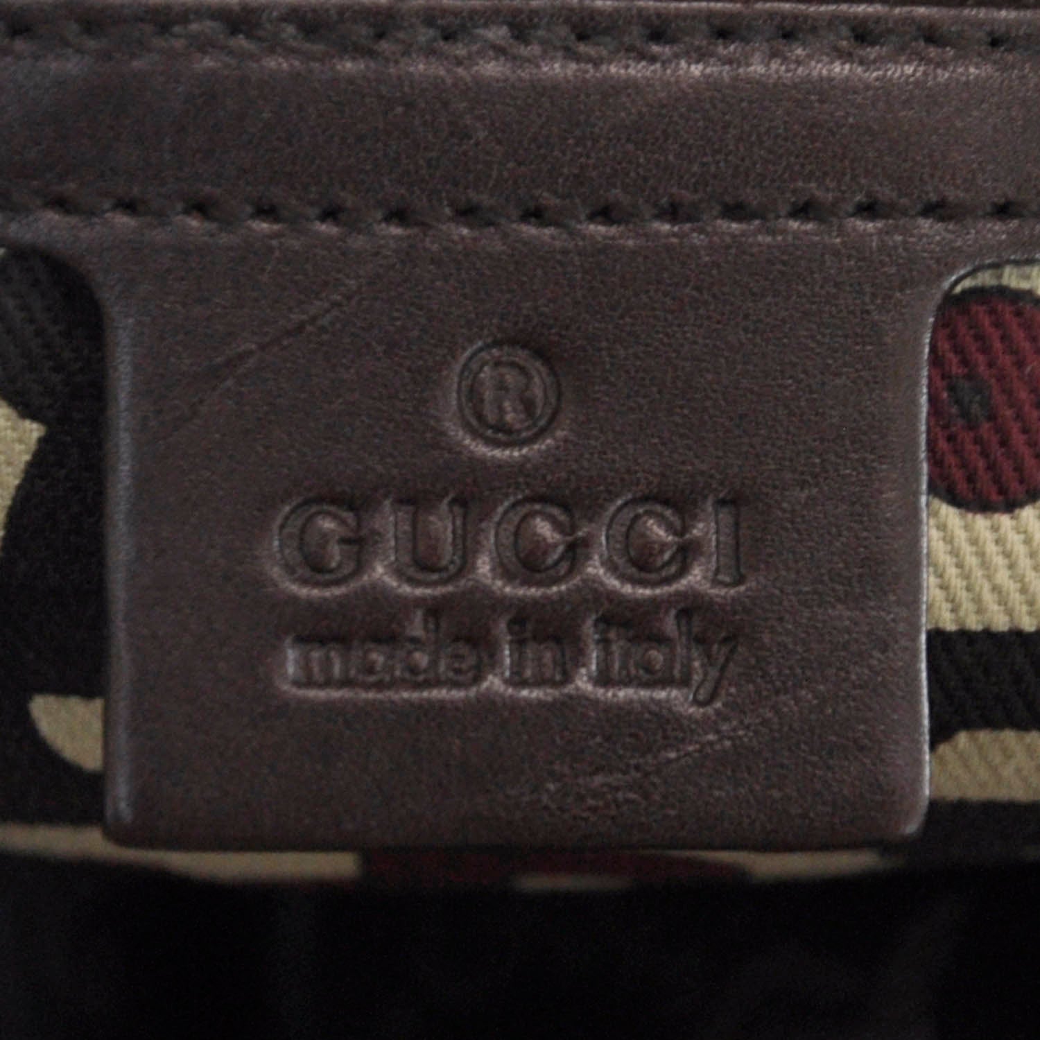 Gucci Guccissima Punch Handbag Chocolate Brown 9 of 9