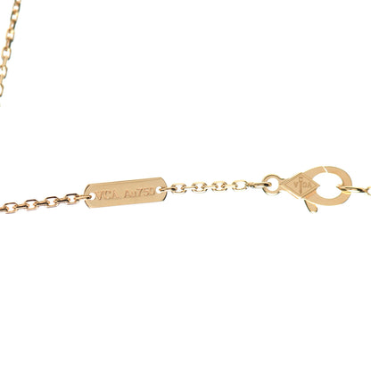 Van Cleef & Arpels 18K Yellow Gold Mother of Pearl Vintage Alhambra Pendant Necklace 4 of 7