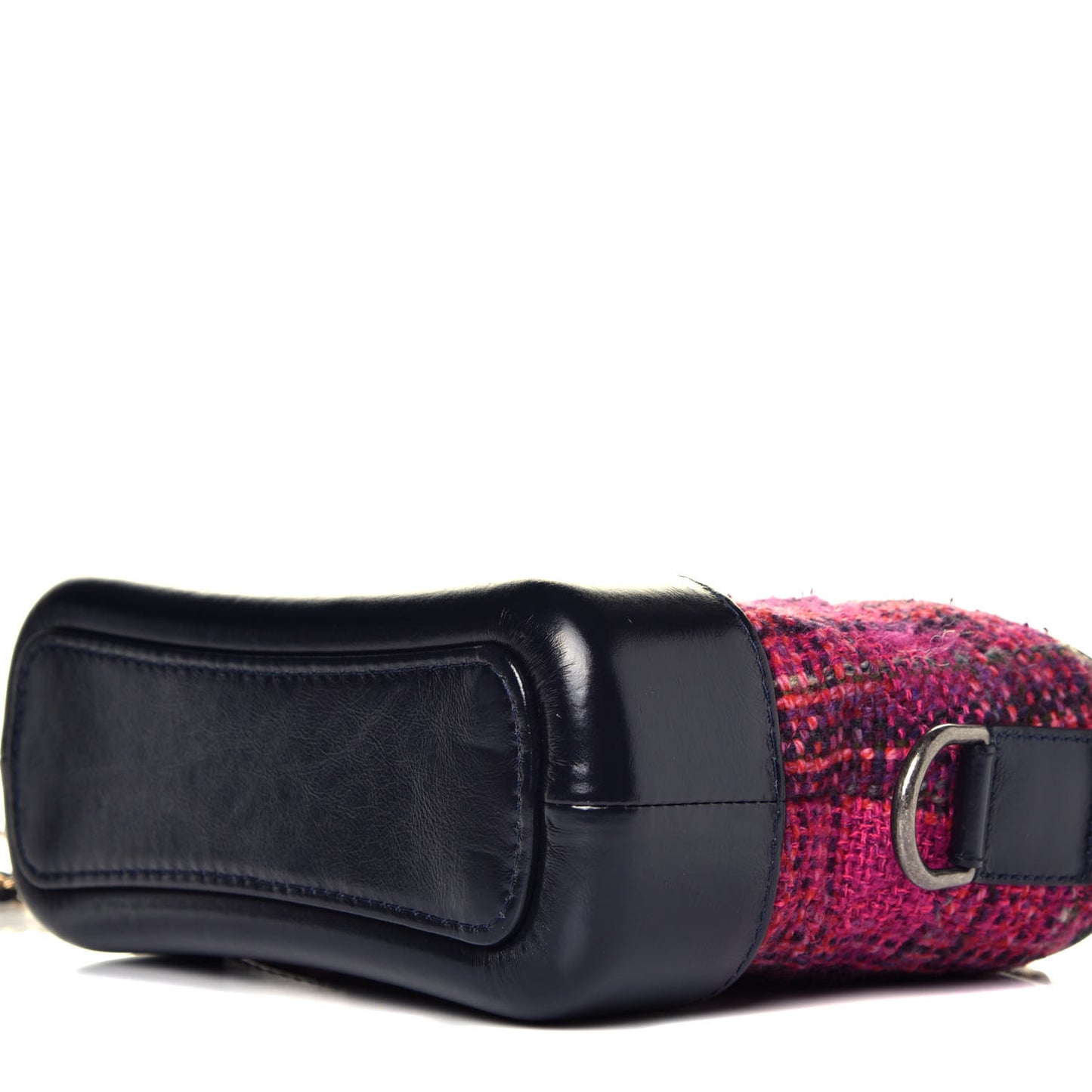 Tweed Calfskin Small Gabrielle Hobo Dark Navy