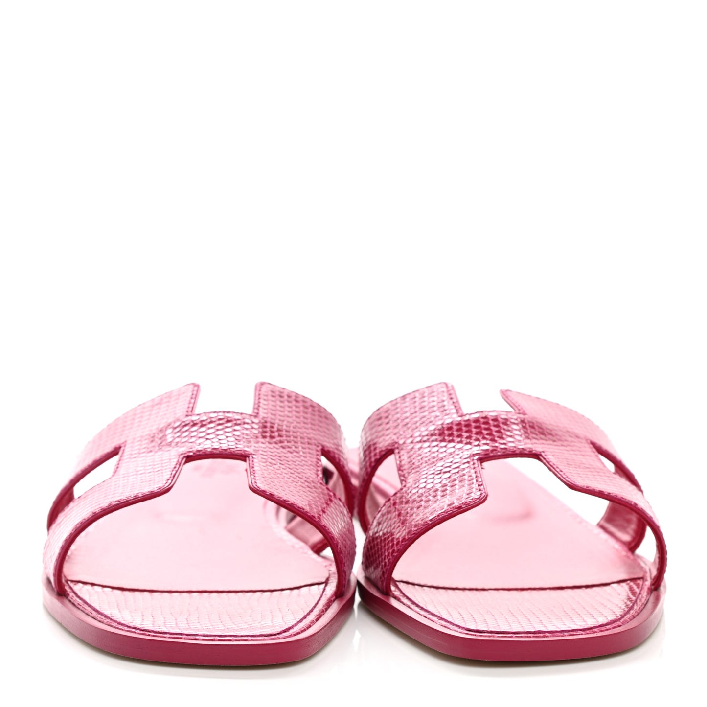 Lizard Oran Sandals 40 Fuchsia