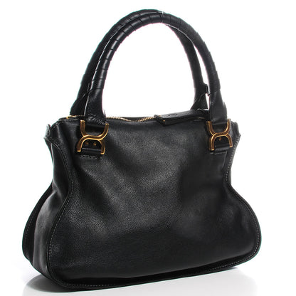 Chloe Calfskin Medium Marcie Satchel Black 3 of 10