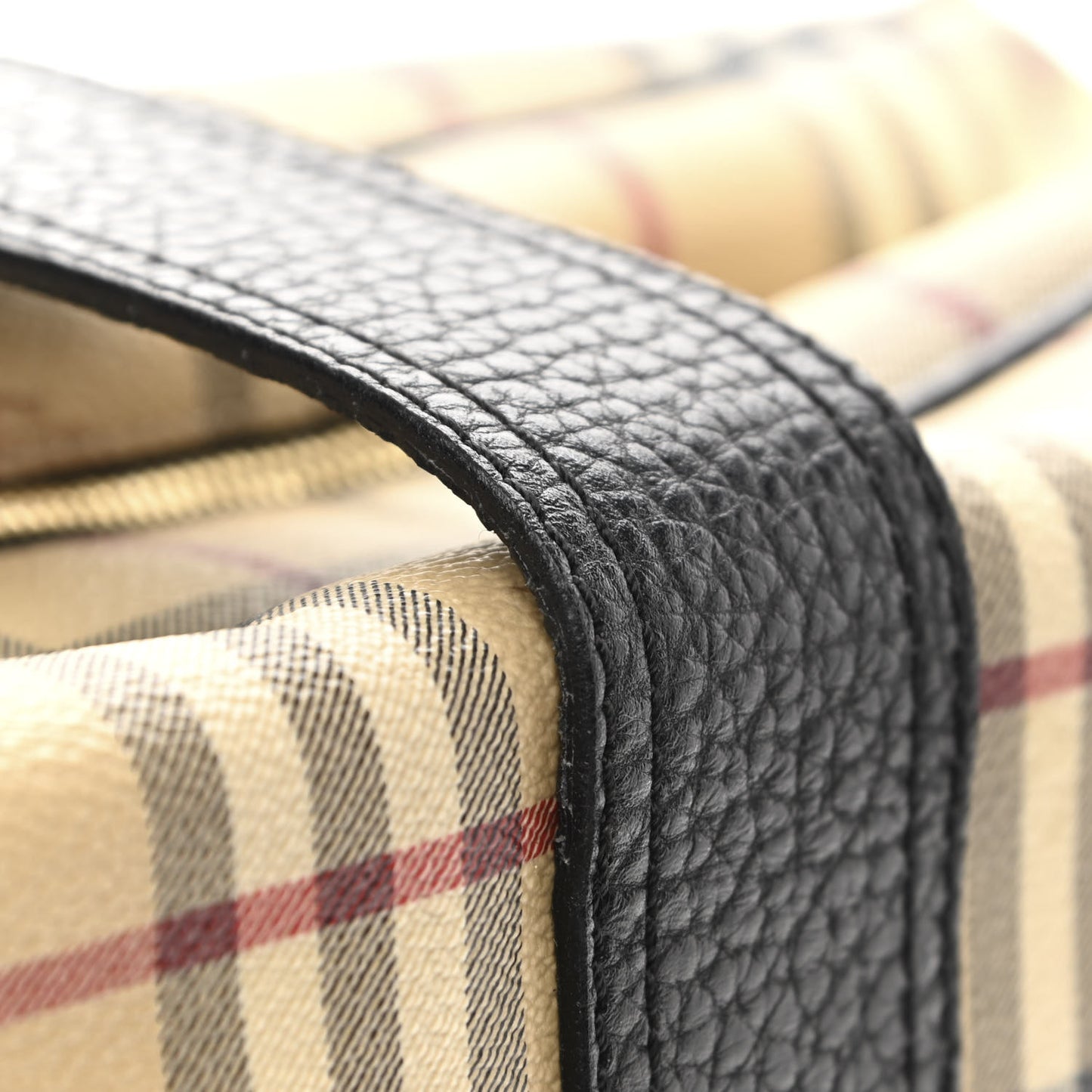 Haymarket Check Buckle Satchel Black