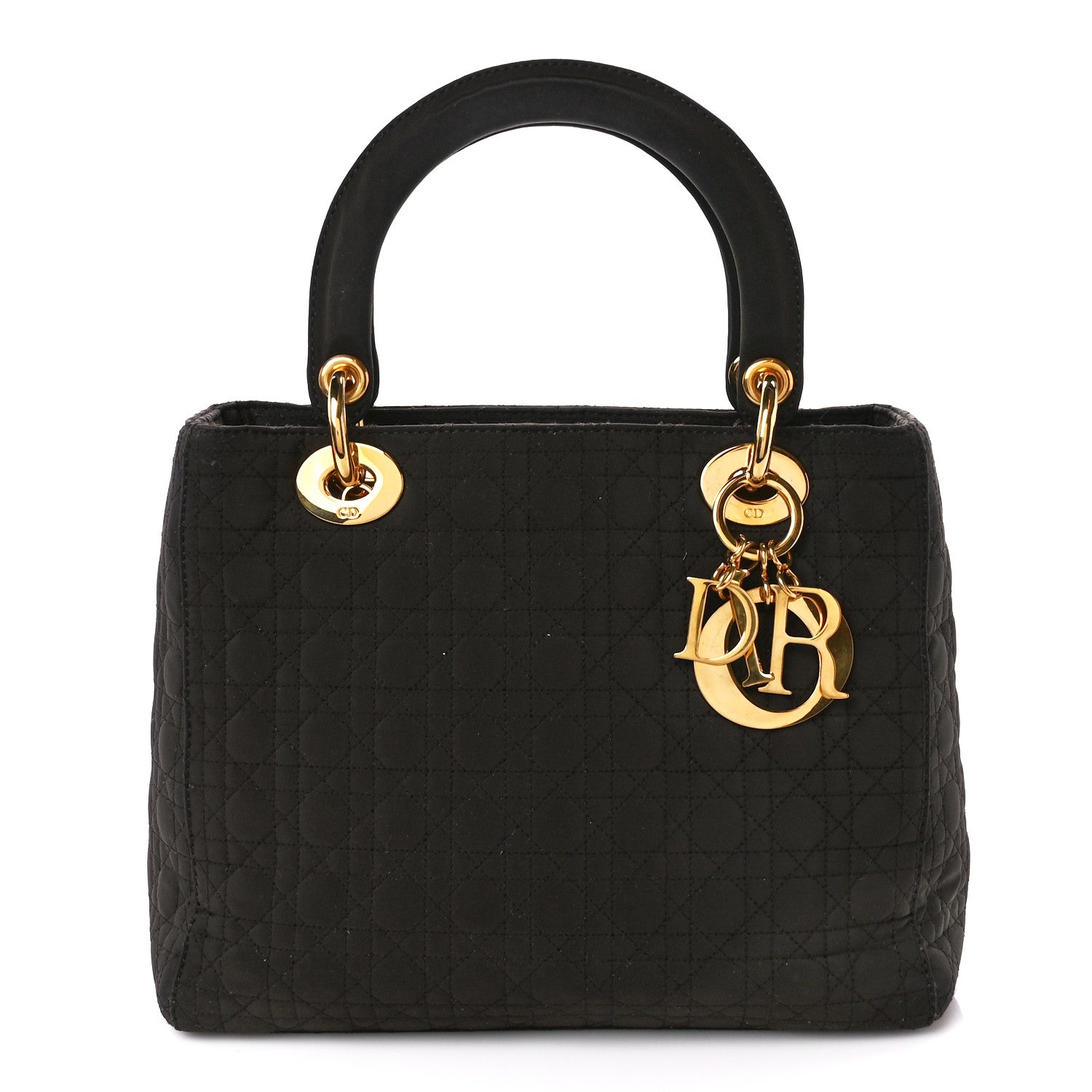 Christian Dior Nylon Cannage Medium Lady Dior Dark Brown 1 of 10