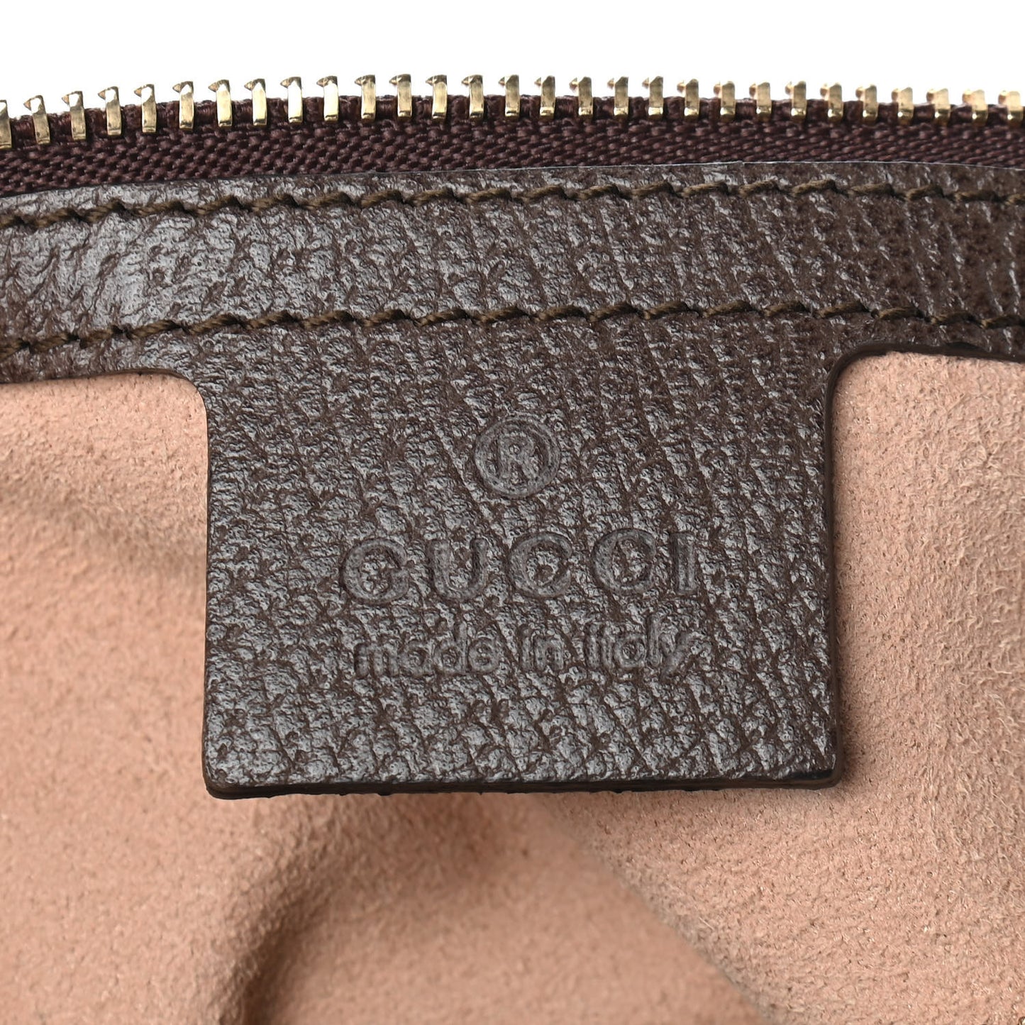 GG Supreme Monogram Web Medium Ophidia Tote Bag Brown