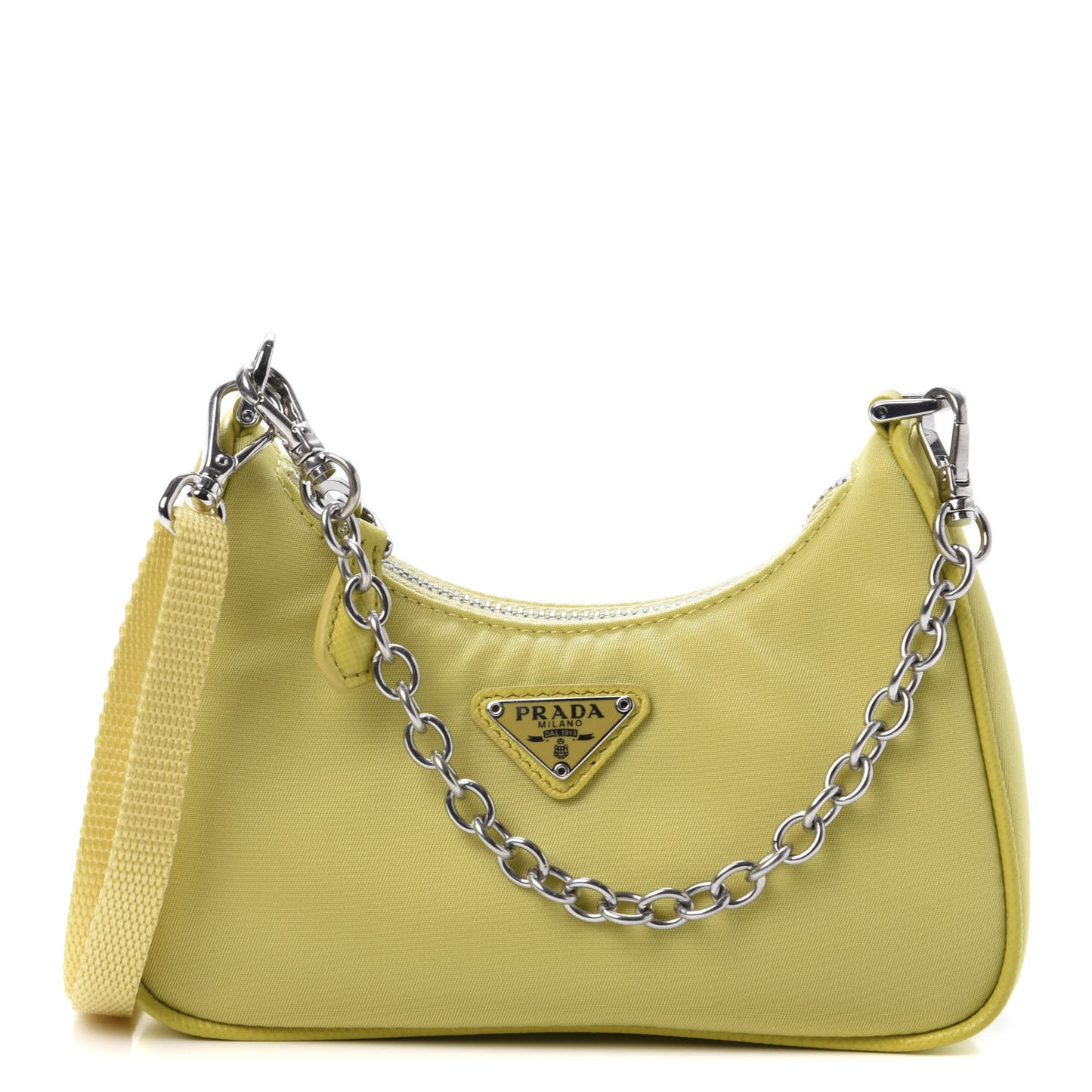 Tessuto Nylon Saffiano Mini Re-Edition 2000 Shoulder Bag Ananas