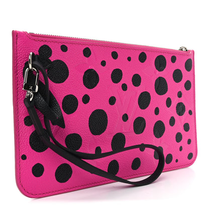 Louis Vuitton LV X YK Empreinte Infinity Dots Neverfull MM Pochette Fuchsia Black 3 of 6
