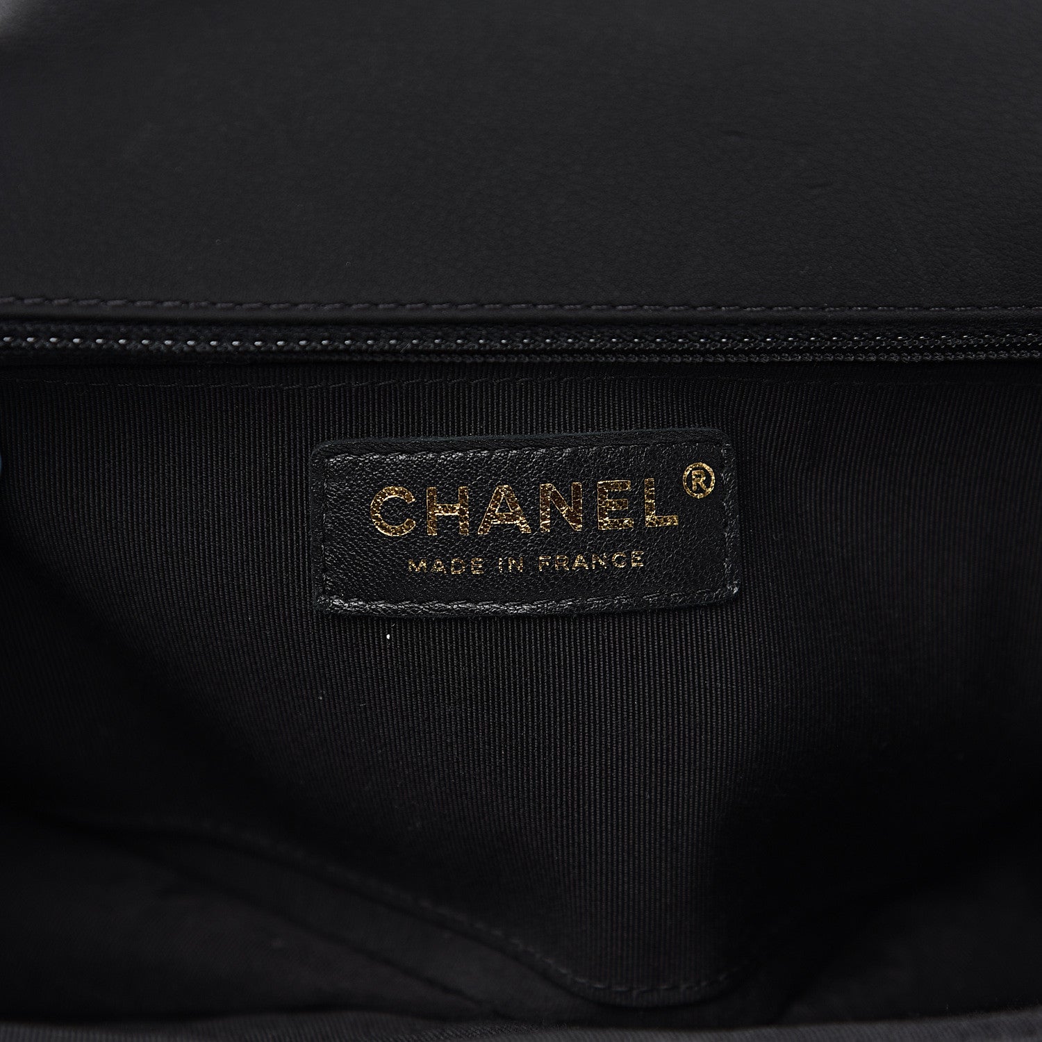 Chanel Calfskin Chevron Quilted Statement Flap Black 5 of 10
