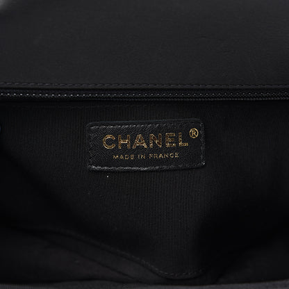 Chanel Calfskin Chevron Quilted Statement Flap Black 5 of 10