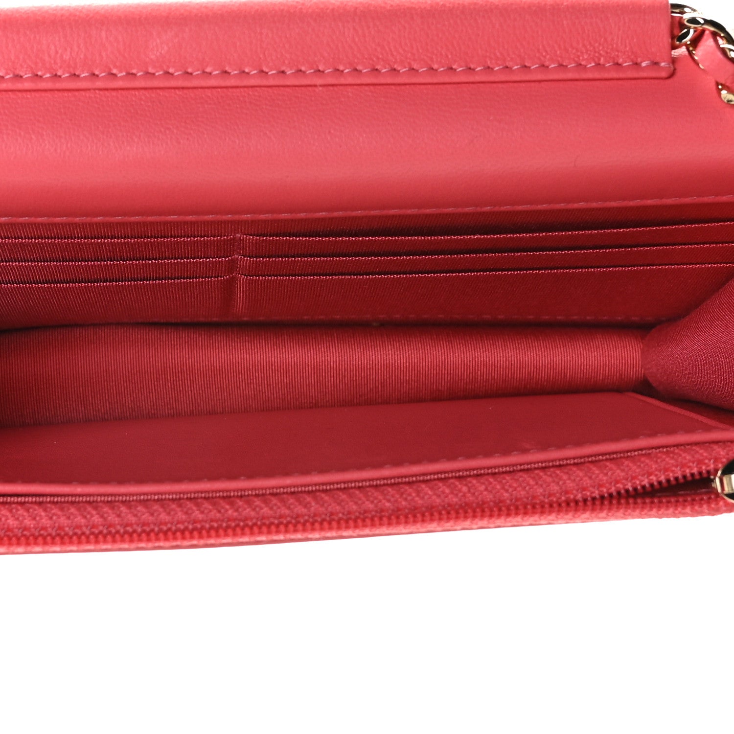 Chanel Lambskin Camellia Wallet on Chain WOC Pink 6 of 8