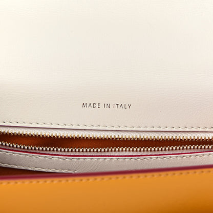 MCM Visetos Small Patricia Satchel Cognac White 6 of 10