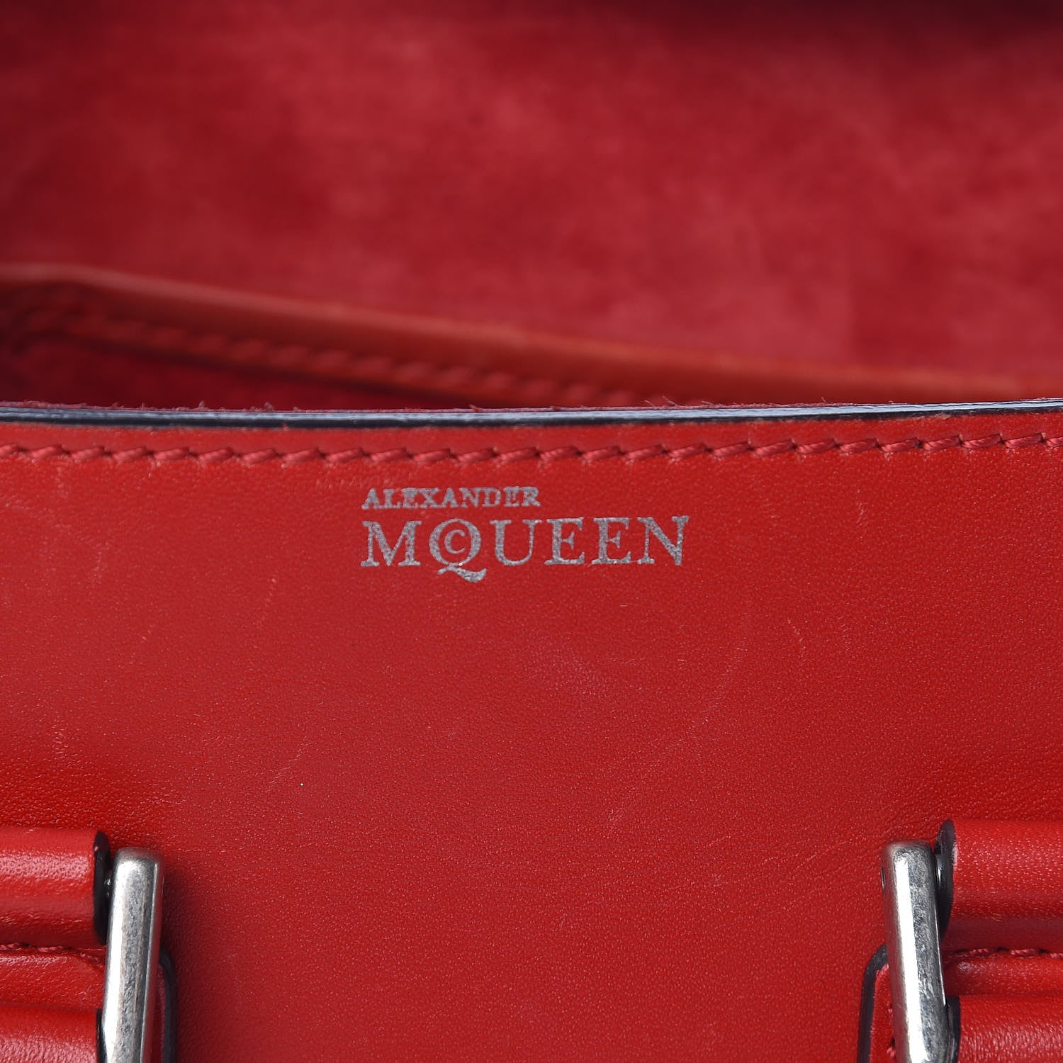 Alexander McQueen Calfskin Mini Heroine Scarlet 6 of 25
