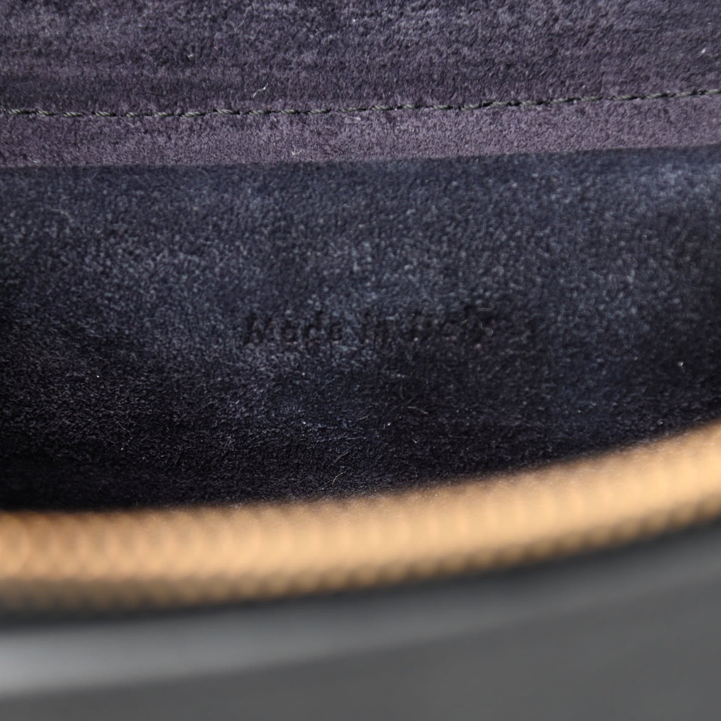 Grained Calfskin Micro Belt Bag Black