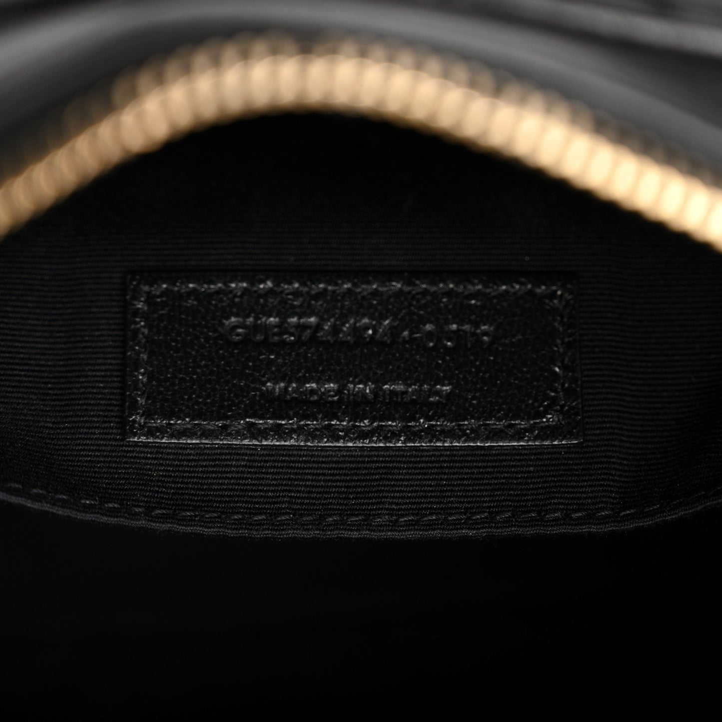 Calfskin Matelasse Monogram Lou Camera Bag Black