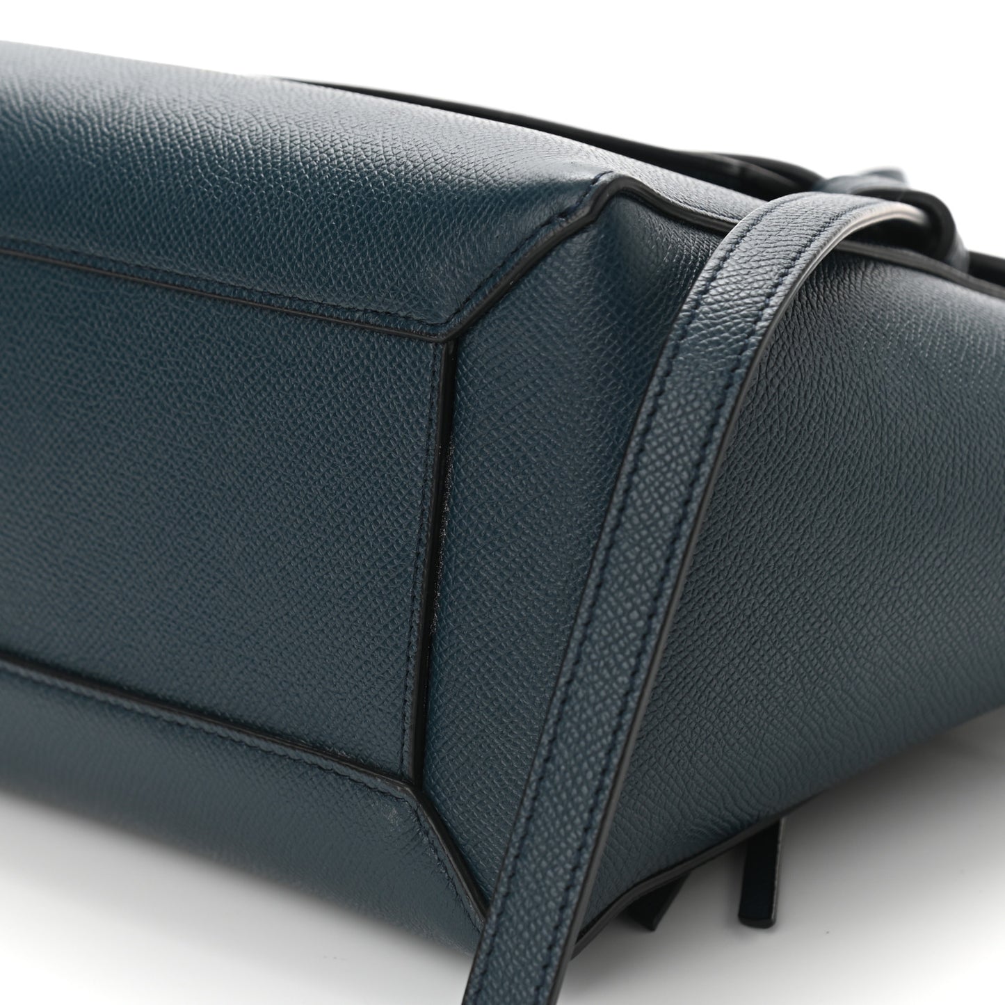 Baby Grained Calfskin Micro Belt Bag Abyss Blue