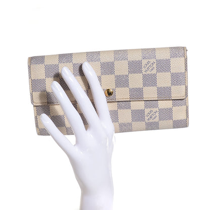 Louis Vuitton Damier Azur Sarah Wallet 2 of 8