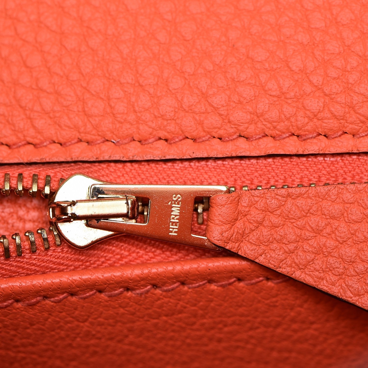 Hermes Togo Kelly Retourne 28 Orange Poppy 25 of 31