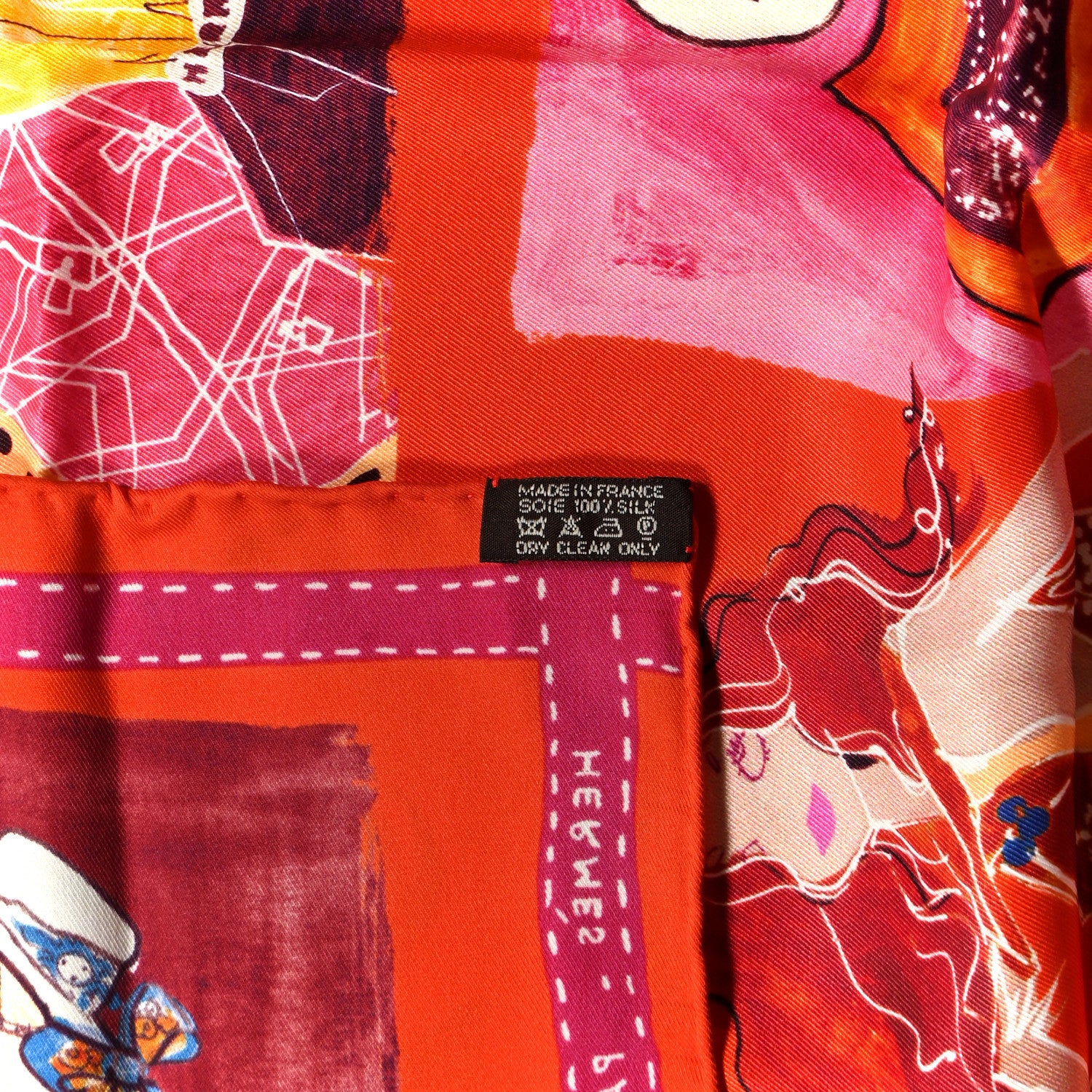 Hermes Silk J'aime Mon Carre Scarf 70 3 of 6