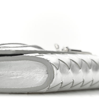 Bottega Veneta Metallic Nappa Intrecciato Long Andiamo Top Handle Silver 9 of 10